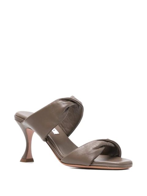 Aquazzura knotted leather sandals - Brown - zdjęcie produktu nr 2