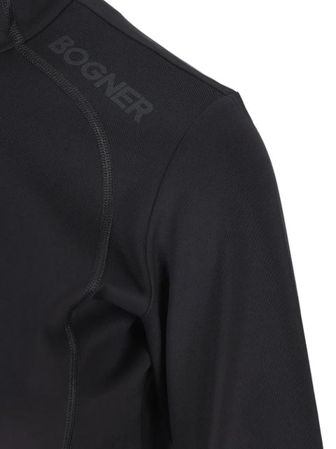 BOGNER high-neck zip-up top - Black