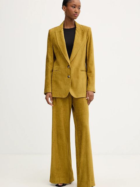 Haveone marynarka kolor zielony jednorzędowa gładka JCB-P002 - zdjęcie produktu nr 2