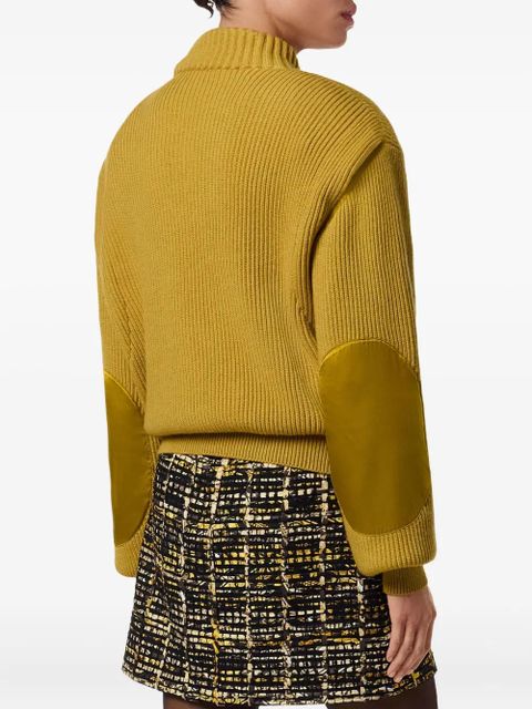 Versace embellished-pocket ribbed sweater - Yellow - zdjęcie produktu nr 2