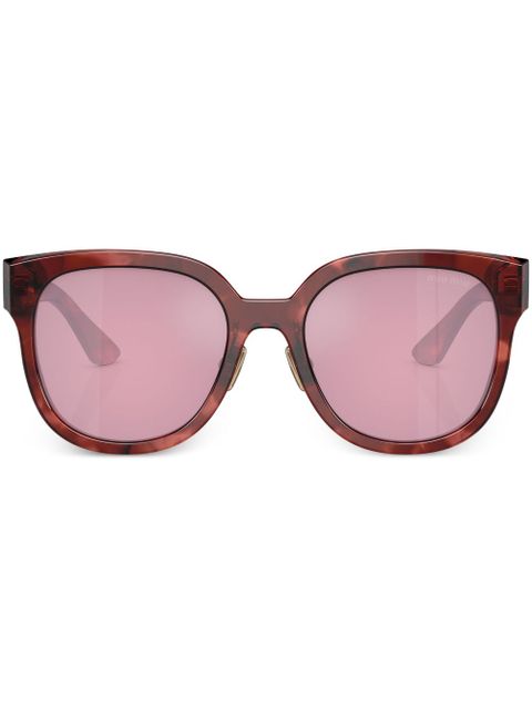 Miu Miu Eyewear logo-lettering D-frame sunglasses - Red - zdjęcie produktu nr 1