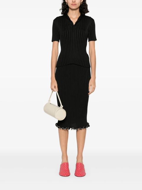 Jil Sander beaded midi skirt - Black - zdjęcie produktu nr 2