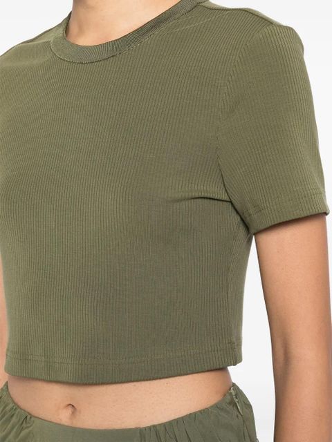 Simkhai Cinta ribbed cropped top - Green