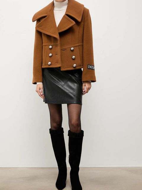 Answear.LAB kozaki zamszowe kolor czarny na szpilce