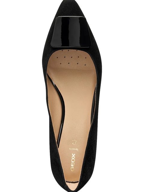 Geox baleriny skórzane D GISELDA15 kolor czarny D56YUA 021HH C9999