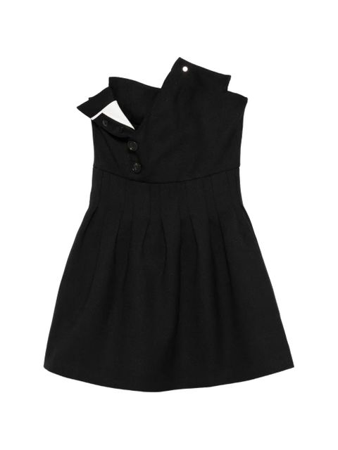 SHUSHU/TONG button-detail mini dress - Black - zdjęcie produktu nr 1