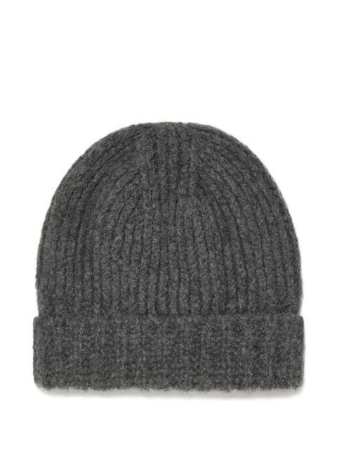 Alanui ribbed cashmere beanie - Grey - zdjęcie produktu nr 2