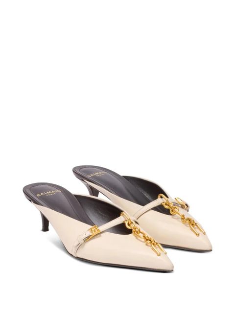 Balmain Sync mules - Neutrals