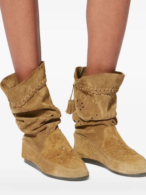 ISABEL MARANT braided tassel welky boots - Brown - zdjęcie produktu nr 2