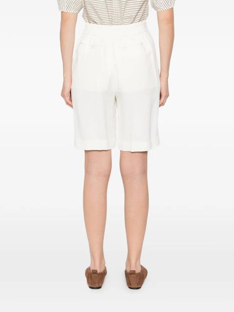 Victoria Beckham pleated shorts - White