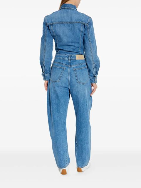 Givenchy denim shirt-collar jumpsuit - Blue