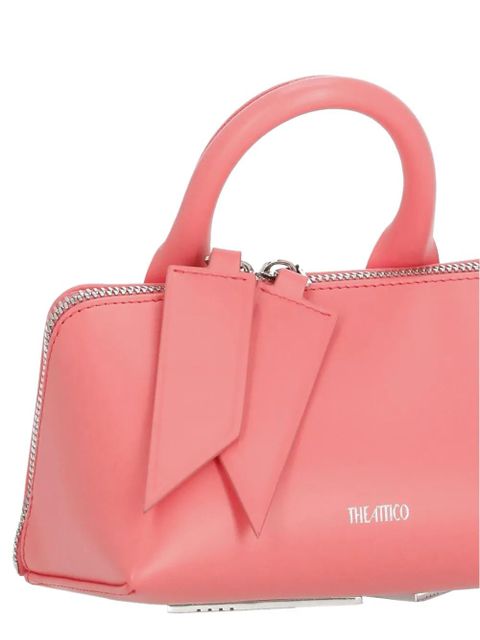 The Attico top-handle leather tote bag - Pink