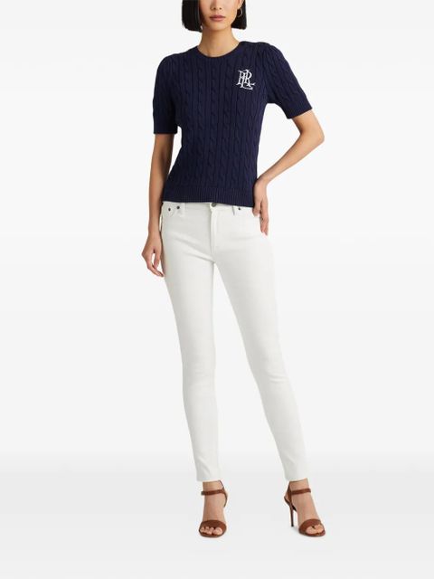 Lauren Ralph Lauren cable-knit top - Blue - zdjęcie produktu nr 2