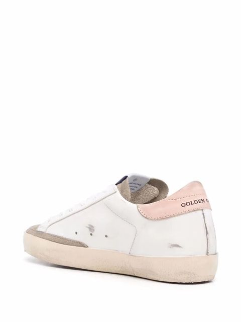 Golden Goose star-patch lace-up sneakers - White