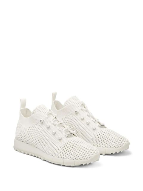 Jimmy Choo Veles pearl-embellished sneakers - White - zdjęcie produktu nr 2