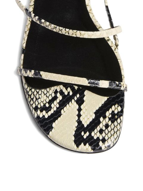 KHAITE Loop flat sandals - White