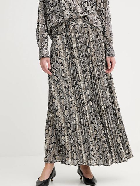 MICHAEL Michael Kors spódnica kolor beżowy maxi rozkloszowana MT570J5ABE - zdjęcie produktu nr 1