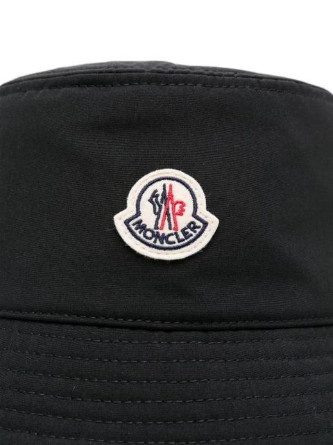 Moncler logo-patch bucket hat - Black - zdjęcie produktu nr 2