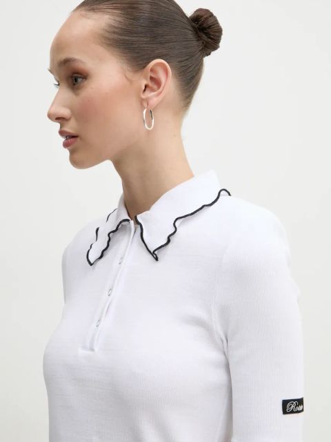 Rotate polo damski kolor biały 113653400