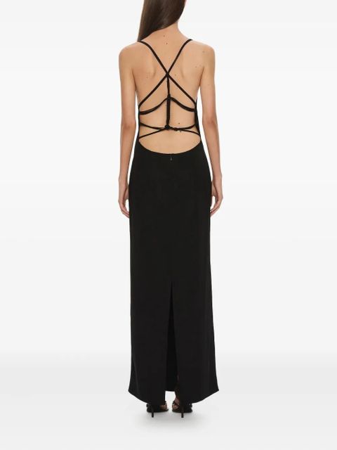 Christopher Esber knotted back maxi dress - Black