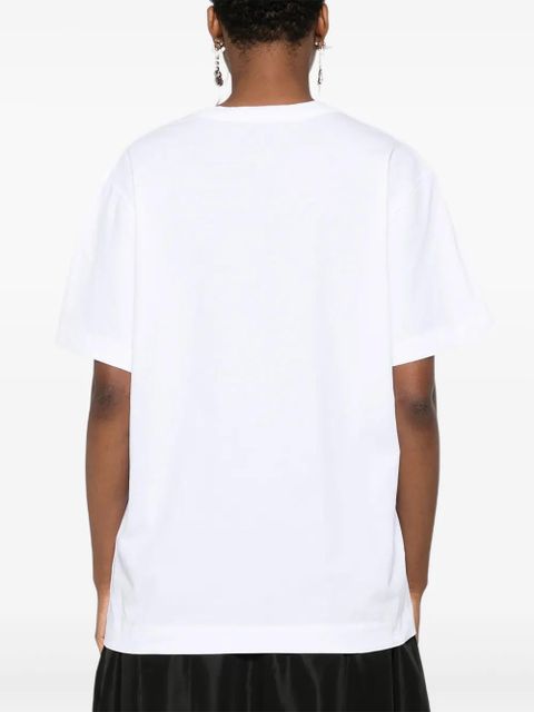 Simone Rocha ribbon bow-print T-shirt - White