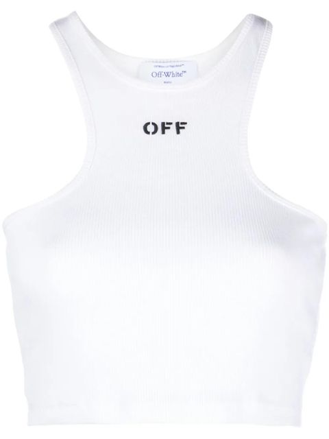 Off-White Off-Stamp ribbed crop top - zdjęcie produktu nr 1