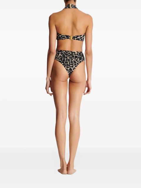 Balmain leopard-print bikini - Neutrals