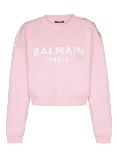 Balmain Balmain Paris-print sweatshirt - Pink - zdjęcie produktu nr 1