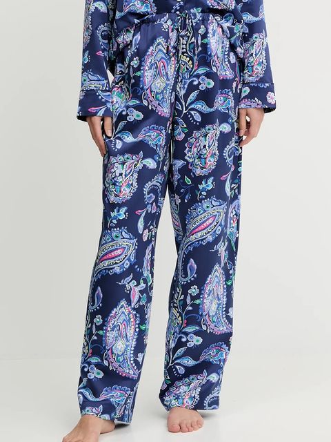 Lauren Ralph Lauren piżama damska kolor niebieski satynowa ILN92480