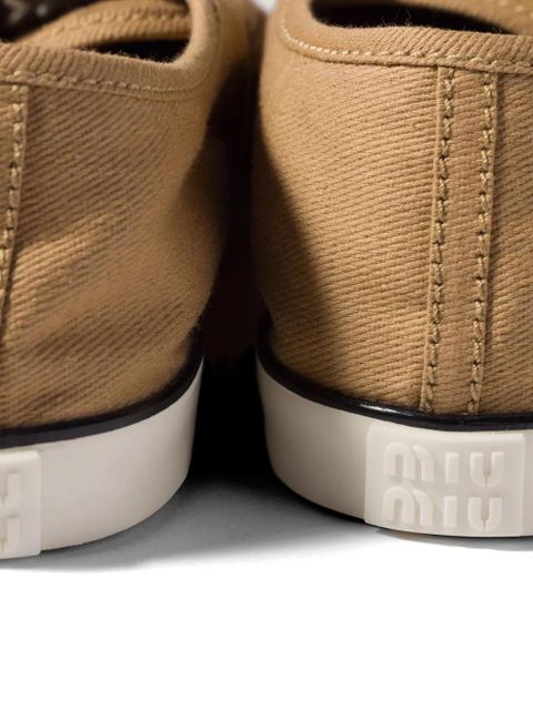 Miu Miu drill sneakers - Neutrals