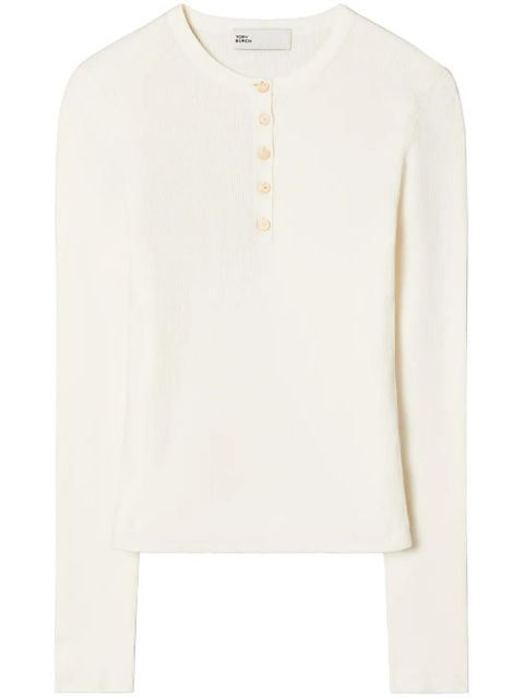 Tory Burch Henley jumper - White - zdjęcie produktu nr 1
