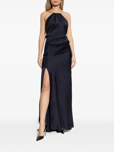 Victoria Beckham chain halter gown - Blue - zdjęcie produktu nr 2