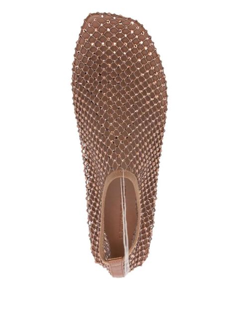 Christopher Esber crystal-embellished ballet flats - Brown - zdjęcie produktu nr 2