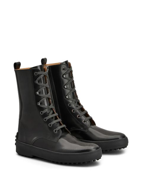Tod's leather boots - Black