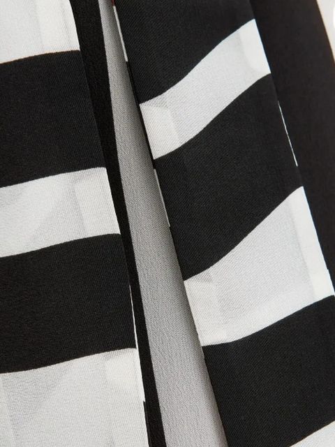 Max Mara Ovatte striped v-neck cover-up - Black - zdjęcie produktu nr 2