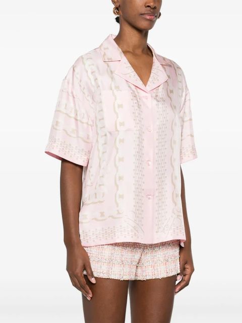 Versace Versace Treasure-print shirt - Pink