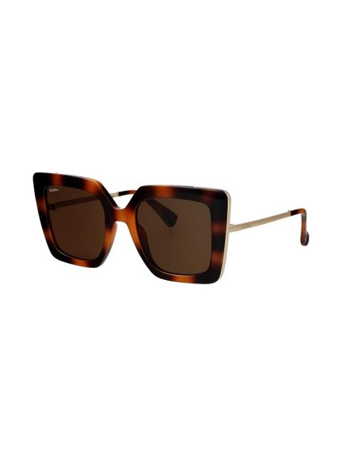 Max Mara Eyewear butterfly-frame sunglasses - Brown - zdjęcie produktu nr 2