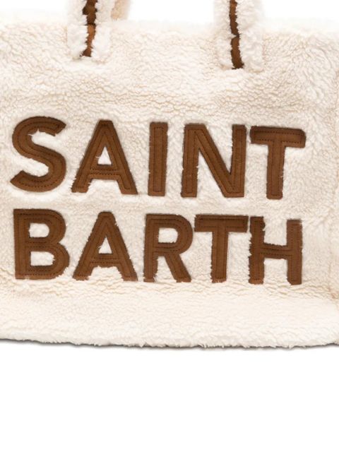 MC2 Saint Barth logo-appliqué top-handles tote bag - Neutrals