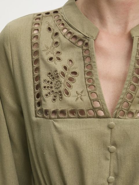 Answear.LAB sukienka z lnem