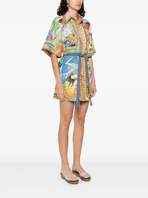 ALEMAIS Lucky Pace shirt dress - Blue - zdjęcie produktu nr 2