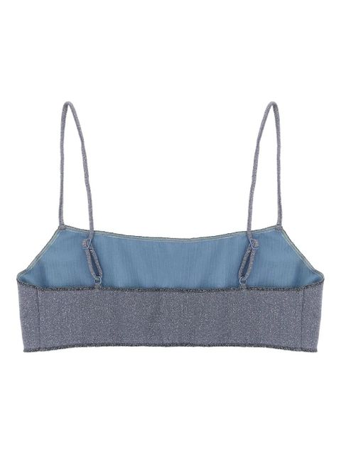 MC2 Saint Barth Sadie lurex bralette bikini top - Blue - zdjęcie produktu nr 2