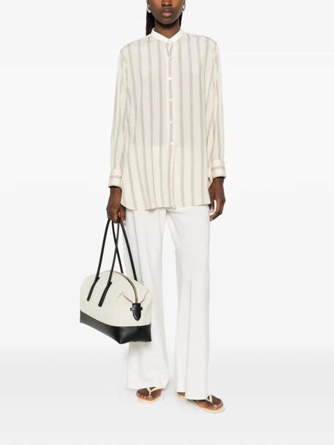 The Row striped-pattern shirt - Neutrals - zdjęcie produktu nr 2