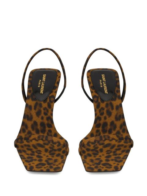 Saint Laurent 55mm Jaspe sandals - Brown