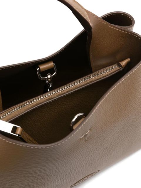 Tod's leather T-logo tote bag - Green