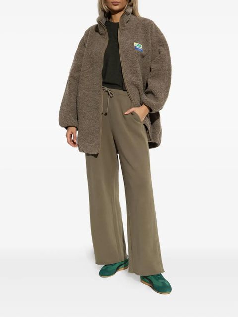 American Vintage Hoktown teddy zip-up coat - Brown - zdjęcie produktu nr 2