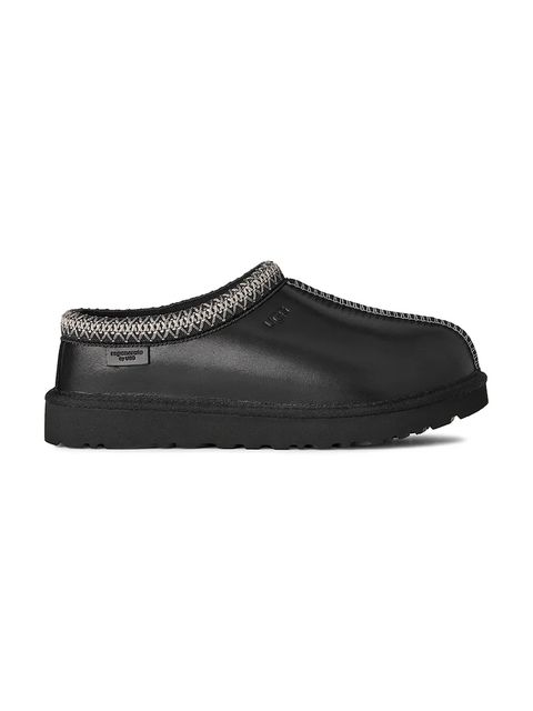 UGG kapcie skórzane Tasman Lthr Regen kolor czarny 1170292.BLK - zdjęcie produktu nr 1