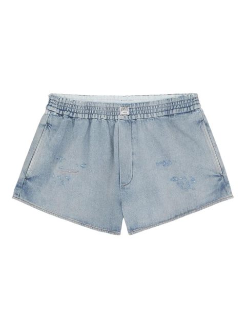MM6 Maison Margiela elasticated-waist shorts - Blue - zdjęcie produktu nr 1