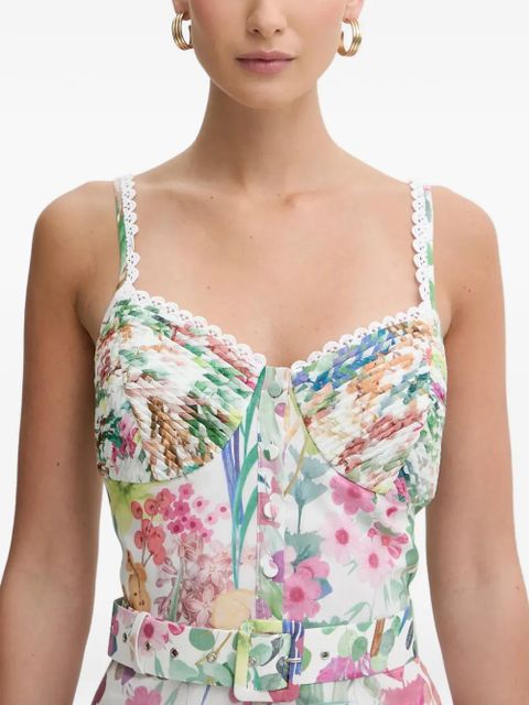 Charo Ruiz Ibiza Nayade floral lace dress - White