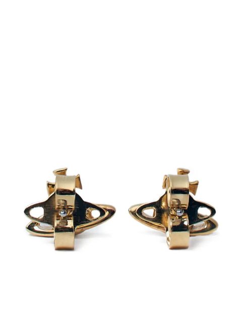 Vivienne Westwood Orb-plaque stud earrings - Gold - zdjęcie produktu nr 2