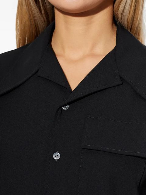 AMI Paris button short-sleeve dress - Black